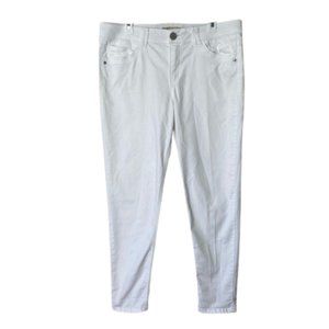 Democracy white ab technology skinny jeans women's 14